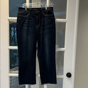 Judy Blue Cropped Wide Dark Denim Jeans Sz 11 NWOT